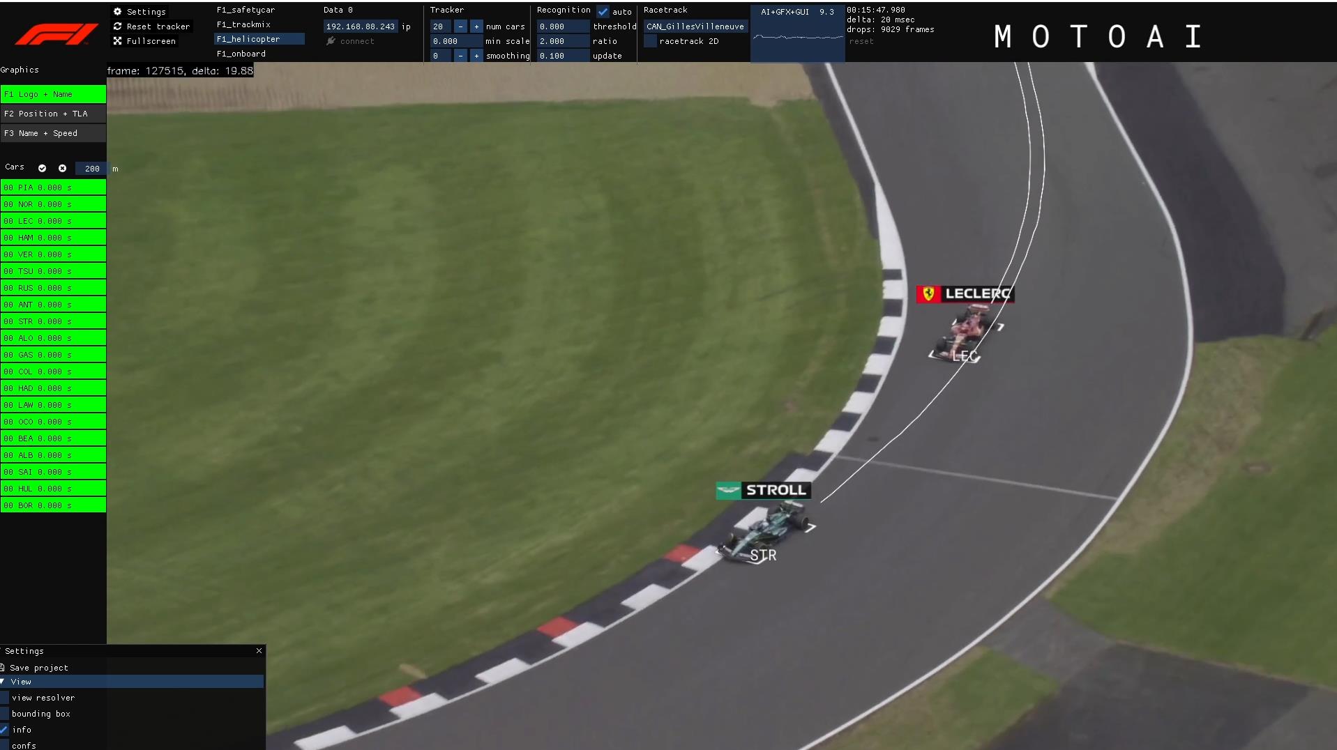 Live Racing Lines